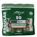 PURIZE Aktivkohlefilter BROWN ø 9mm 50er Packung